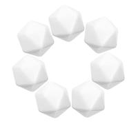 BESTonZON 10Pcs Blank Acrylic Dice Cubes for Painting DIY Craft Square Blocks for Educational Math Exercises and Creative Engraving Projects