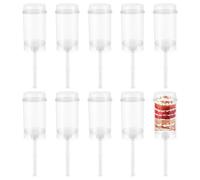 BESTONZON 10pcs Cake Pop Push Ups Push Pop Containers Clear Push Pops with Lids Pushable Cake Holders