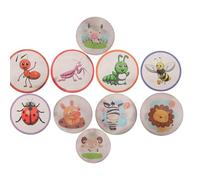 BESTonZON 10pcs Cartoon Potty Training Stickers Color Changing Temperature Sensitive Toilet Targets for Boys and Toilet Seat Training Aid Animal and Bug Patterns