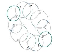 BESTonZON 10pcs Chinese Guzheng Replacement Strings String Metal Cords for Guzheng Instruments Crisp Sound Rich Overtones Durable Design