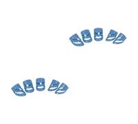BESTonZON 10pcs Colorful Guitar Finger Picks Ergonomic Non- Thumb and Index Picks for Acoustic Electric Bass Banjo and Ukulele and Comfortable Finger