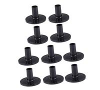 BESTonZON 10pcs Cymbal Rest Drum Cymbal Stands Cymbal Sleeves Drum Parts Replacement Drum Supplies Kickstand Cymbal Stands Cymbal Replacement Accessories Black Plastic