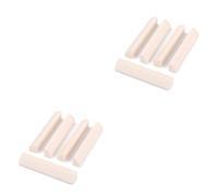 BESTonZON 10pcs DIY Hard Buffalo Bone Blank Saddle Irregular Nut for Acoustic Guitar Ukulele Banjo String Instrument Musical Accessories
