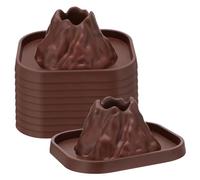 BESTonZON 10Pcs DIY Volcano Model Kit Compact Realistic Volcanic Eruption Prop Educational Science for Learning and Explosive Experiment Projects