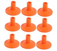 BESTonZON 10pcs Drum Kit Cymbal Accessories Mount Cymbal Stand Felt Fisher Cymbal Replacement Sleeve Drum Accessories Drum Cymbal Stand Sleeves Cymbal Tube Cymbal Stand Felts Orange Plastic