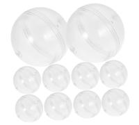 BESTonZON 10pcs Empty Round Capsules Shell Fillable Balls for Vending Machines Party Storage
