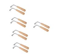 BESTonZON 10pcs Ergonomic Wood Handle Harp Tuning Wrench for Autoharps Piano Tuning Tool Precision for Lyre Harp