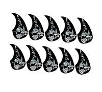 BESTonZON 10pcs Folk Guitar Pickguard Water Drop Shape Acoustic Guitar Scratch Plate Lightweight Anti-scratch Minimalist Design Sturdy Materials