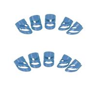 BESTonZON 10pcs Guitar Finger Picks Ergonomic Design for Electric Acoustic Bass Banjo Ukulele Comfortable Finger for Musicians