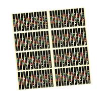 BESTonZON 10pcs Guitar Fretboard Stickers Easy Install Note Map Decals for Acoustic Electric Guitar Black Fret Decals for Learning Chords Progressions