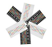 BESTonZON 10pcs Guitar Fretboard Stickers Note Decals for Beginner Guitar Scale Stickers Useful Practice Tool for Music Learners