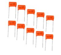 BESTonZON 10pcs Guitar Tone Capacitors Orange Electrolytic Capacitors for Electric Guitar Bass Replacement