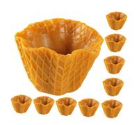 BESTonZON 10pcs Hairband Decor Mini Snack Cone Small Snow Ball Model Plastic Ice Cream Cone Miniature Ice Cream Cone Kids Sand Mold Toys Simulation Food Dessert Model Props Pvc Corn Child