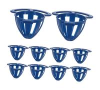 BESTonZON 10pcs Innovative Bird Feeder Hanging Feeder Dish for Small Birds Parrot Food Holder Multifunctional Fruit Veggie Egg Basket