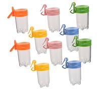 BESTonZON 10pcs Insect Observation Box with Easy Flip Lid Transparent Plastic Specimen Collector for Safe Bug Handling Portable Backyard Exploration Tool for Science Learning and Outdoor