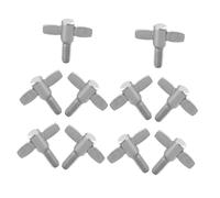 BESTonZON 10pcs M6*10 Cymbal Wing Screws Drum Set Bolts Drum Kit Top Screws for Cymbal Mounting Hardware