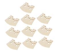 BESTonZON 10pcs Maple Violin Bridge Violin Replacement Part Wood Bridge for Supplies Heart Shape Heart Decor