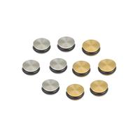 BESTonZON 10pcs Metal Flute Open Hole Plug Sound Hole Plug for Musician Flute Repair Parts Accessory