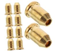 BESTonZON 10pcs Metal String Buckles for Electric Guitar String Ferrules Through Body Mounting Ferrules Accessories for Professional and Amateur Musicians