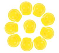 BESTonZON 10pcs Mini Plastic Construction Helmets for Dolls Realistic Small Safety Hats in Bright Decorative Doll Accessories for Playtime and Cake Decor Lightweight and Detailed Model
