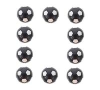 BESTonZON 10Pcs Mini Table Soccer Balls Black and White Football Machine Accessories Durable Tabletop Game Replacement for Desk Football Machines