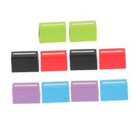 BESTonZON 10pcs Mixer Slider Fader Caps Set 4mm Inner Hole, Sturdy Colored Replacement Knobs for Console Dj Turntable Mixers, Including Black, Red, Purple, Blue, Green-white