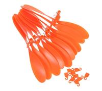 BESTonZON 10pcs Orange Airplane Propeller Kit for Model Aircraft High Efficiency Aerodynamic Fans Compatible with Thunderbird Glider Tiger Helicopter Rc Plane Parts for Enhanced Flight