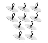 BESTonZON 10pcs Orff Copper Finger Cymbals 5.5cm Silver Percussion Musical Instruments Set for Children Belly Dance Party Dancing Props