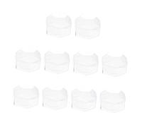 BESTonZON 10Pcs Pacifier Storage Case Newborn Pacifier Box for Mothers Lightweight PP Dustproof Convenient Opening and Closing Baby Travel Organizer