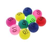BESTonZON 10pcs Plastic Numbered Balls 1-10 for Raffle Lottery Drawing