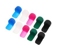 BESTonZON 10pcs Silicone Clarinet Thumb Rest Cushions, Soft Reusable Finger Tip Protectors for Woodwind Instruments, Multi-color Thumb Pads for Clarinet Practice and Music Accessories