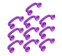 BESTonZON 10pcs Speech Therapy Whisper Phones Toy Handset Set for Toddlers, Purple Simulation Handset Model for Reading Aid and Pronunciation Learning in Early Education