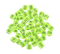 BESTonZON 10pcs Standard Lightweight Pigeon Foot Rings for Racing Pigeons and Poultry Identification Comfortable Numbered Leg Bands for Chicks Doves Parrots and