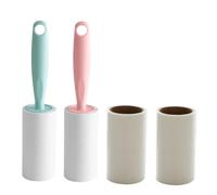BESTonZON 10pcs Ultra-sticky Lint Roller Set with Refills and Pet Hair Removers for Clothes Carpets Furniture and Car Seats Easy-use Sticky Roller Brush for Fluff and Dust Removal