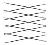 BESTonZON 10pcs Violin Tailpiece Wire Metal Tailguts for Violin 1/2 Non-slip Precision Craftsmanship
