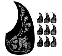 BESTonZON 10pcs Water Drop Shaped Guitar Pickguard for Acoustic Guitar Protection Plate for Scratch Guard and Parts