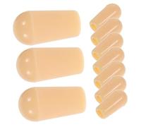 BESTonZON 10pcs Yellow 3-way Guitar Toggle Caps 3.5mm Electric Guitar Toggle Switch Tips Replacement Parts for Style