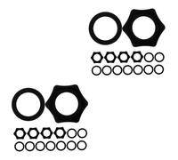 BESTonZON 10sets Rolling Ring Microphone Accessories for Wireless Stage Microphones Pop Shield for Ktv Parties