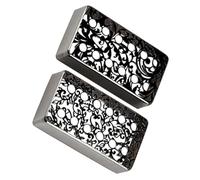 BESTonZON 12 Hole Pickup Covers Guitar Bridge Neck Covers Electric Guitar Accessories 2 Pieces