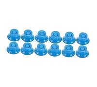 BESTonZON 12 Pcs Potentiometer Knob Bass Knob Audio Knob Guitar Volume Control Knobs Electric Guitar Knob Guitar Knobs Bass Guitar Bass Control Knob for Amplifier Component Ufo Type Acrylic