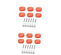 BESTonZON 12 Pcs Set Guitar Pegs Locking Guitar Tuners Guitar Tuning Pegs Sound Deadener for Cars Guitar Machine Heads Sealed Guitar Tuners Classic Guitars Guitar Tuning Keys Red