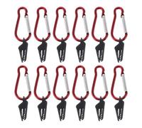 BESTonZON 12 Sets Camping Tent Hardware Kit with Windproof Teeth-shaped Alligator Clips and Gourd Hooks, Outdoor Awning and Tarp Shade Sail Secure Clamps for Camping and Bbq