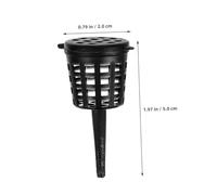 BESTonZON 120pcs Fertilizer Basket with Lid for Garden and Aquarium Use Portable Nutrition Container for Orchids Bonsai Succulents Aquatic Plants Easy Plant Feeding and Maintenance