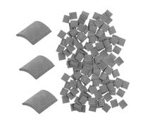 BESTonZON 120pcs Scale Miniature Roof Tiles DIY Building Set for Dollhouse and Diorama Realistic Clay Bricks Micro Landscape Decor Accessories for Garden and Kitchen Micro Scenery