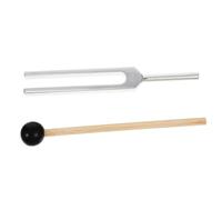BESTonZON 128hz with Hammer and Cleaning Cloth, Healing Device Tuning Fork Set, Aluminum Alloy Energy Work, Guitar Pitch Adjustment, for Chakras, Musical Instrument Accessory