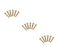 BESTonZON 12pcs Acoustic Guitar Bridge Pins Brass Guitar Bridge Replacement Harder Than Bone