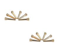 BESTonZON 12pcs Acoustic Guitar Bridge Pins Brass Guitar String Studs Replacement