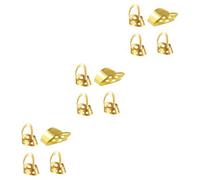 BESTonZON 12pcs Adjustable Metal Thumbpick Plectrum for Banjo Guitar Stainless Steel Picks for Stringed Instruments Essential Guitar Supplies Parts for Acoustic Electric Playing