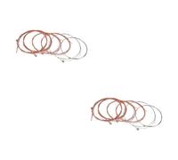 BESTonZON 12pcs Beginner Acoustic Guitar Strings Gauge Blues Jazz Strings Warm Tone Longevity Individually Wrapped