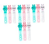 BESTonZON 12pcs Cartoon Bunny Bubble Wand Toy Bubble Makers for Boys and Girls Portable Blowing Stick for Birthday Party Games Outdoor Toys for Boys Girls Random Color